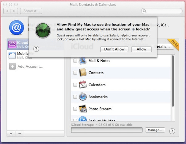 How to use find my iPhone on mac?